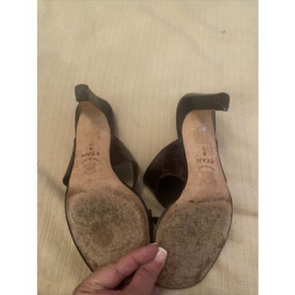 Brighton "Ryan" Brown Leather Open Toe Sandals Women's Shoes Size 8 - Picture 6 of 8